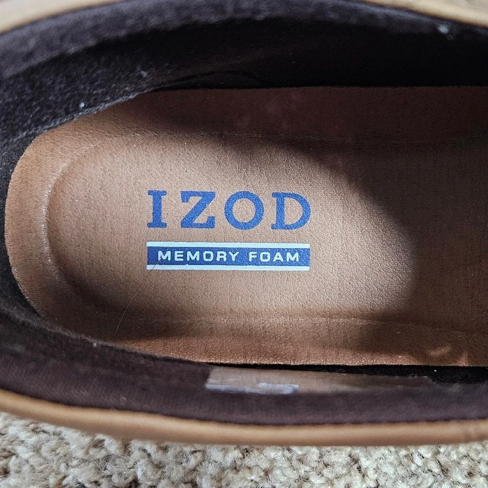 IZOD Palmer Mens Brown Chukka Sneaker Boots Memory Foam 12M Business Casual
